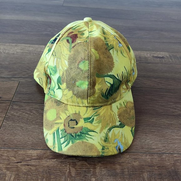 Beyond Van Gogh Immersive Experience Sunflowers Painting Print Adjustable Cap - Picture 2 of 6